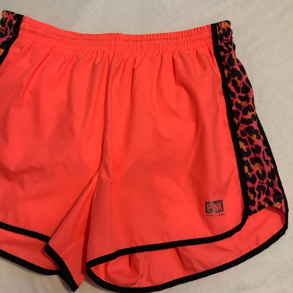 PINK Victoria's Secret Pants - Victoria’s Secret pink shorts small coral leopard